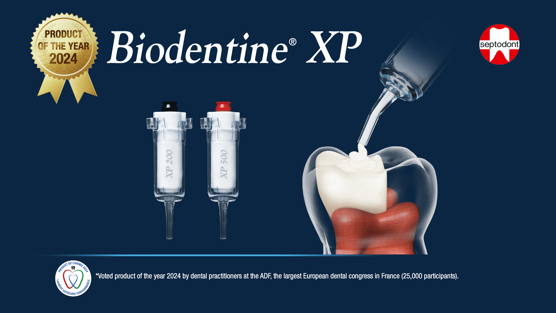 Biodentine XP awarded Product of the Year 2024 Septodont EN CA